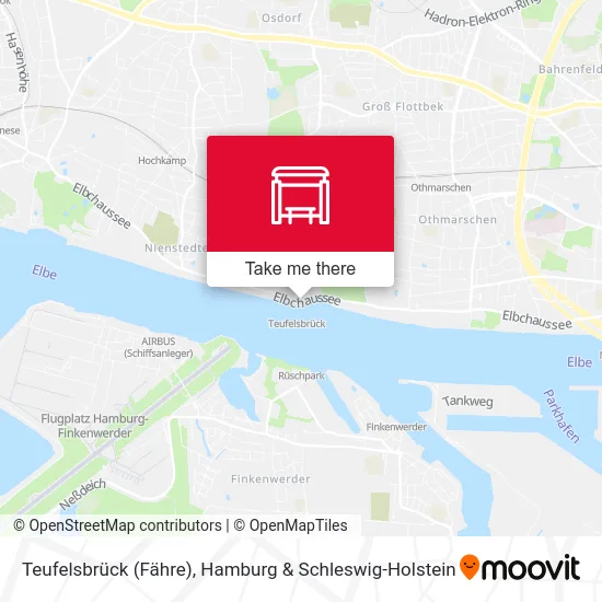 Карта Teufelsbrück (Fähre)