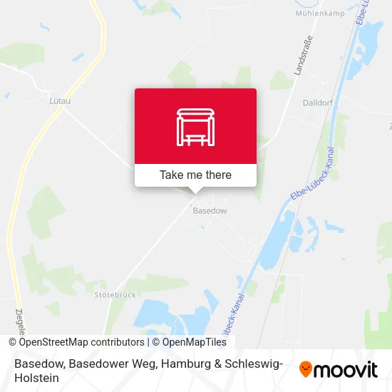 Карта Basedow, Basedower Weg
