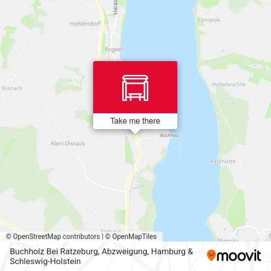 Карта Buchholz Bei Ratzeburg, Abzweigung