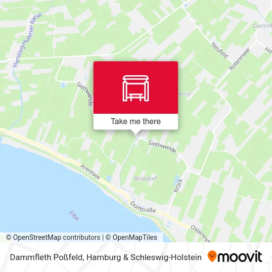 Карта Dammfleth Poßfeld