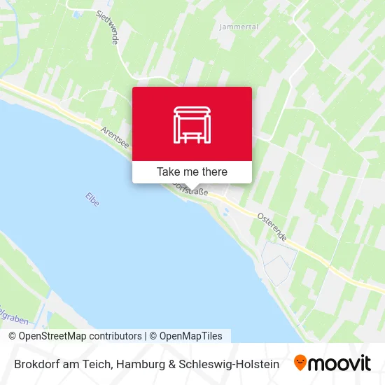 Карта Brokdorf am Teich