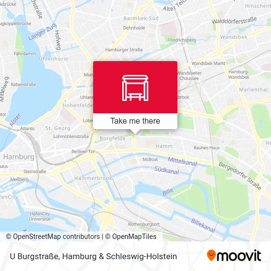 Карта U Burgstraße