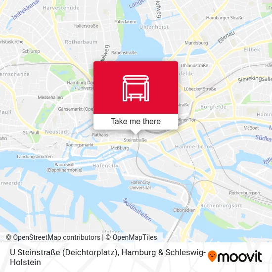 Карта U Steinstraße (Deichtorplatz)