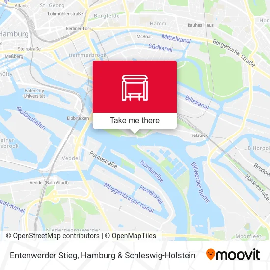 Карта Entenwerder Stieg