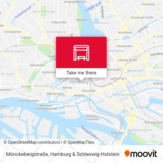 Карта Mönckebergstraße