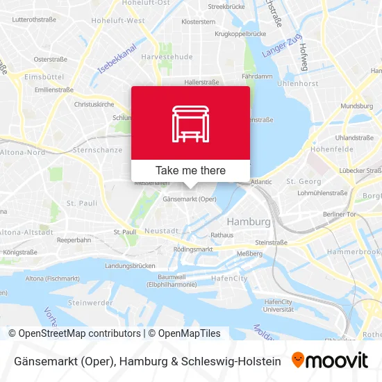 Карта Gänsemarkt (Oper)