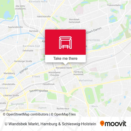 Карта U Wandsbek Markt
