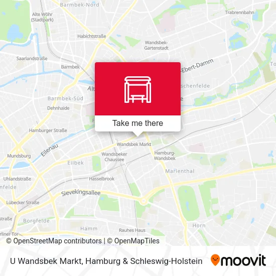 Карта U Wandsbek Markt