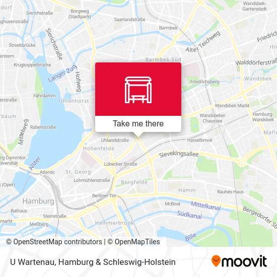 Карта U Wartenau