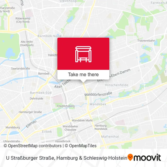 Карта U Straßburger Straße