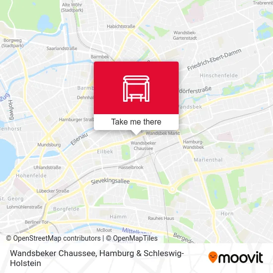 Wandsbeker Chaussee map