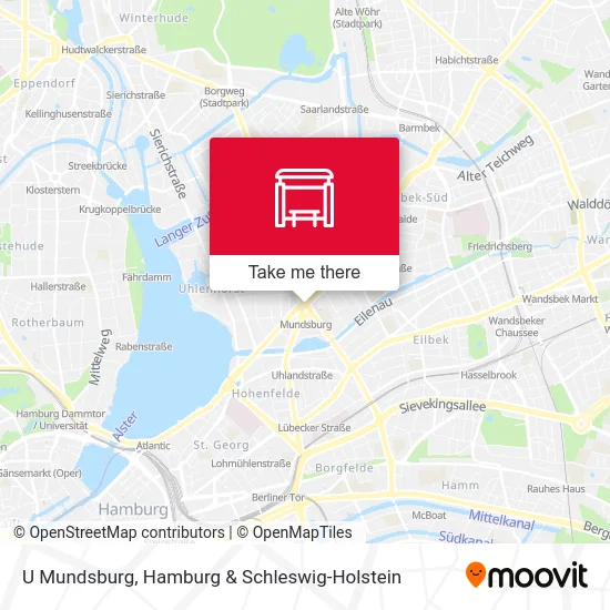 Карта U Mundsburg