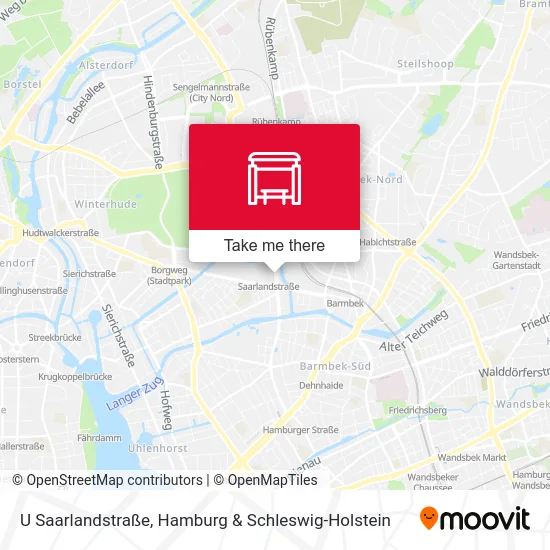 Карта U Saarlandstraße