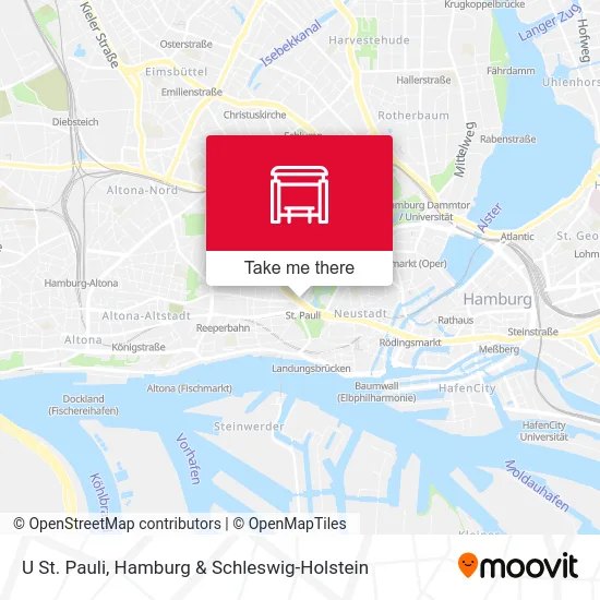 Карта U St. Pauli