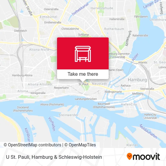 Карта U St. Pauli