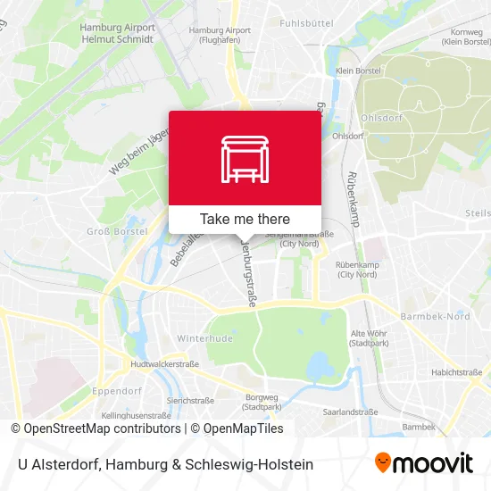 Карта U Alsterdorf