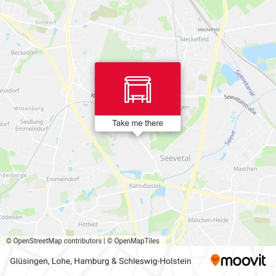 Карта Glüsingen, Lohe