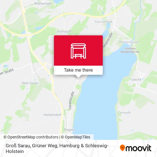 Карта Groß Sarau, Grüner Weg