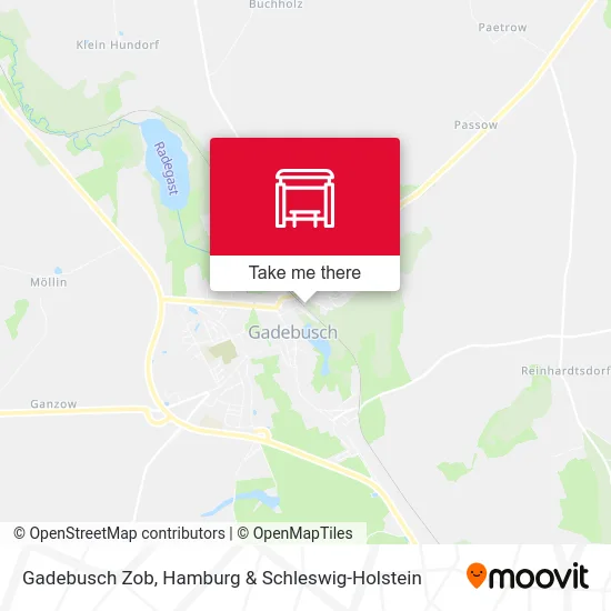 Карта Gadebusch Zob