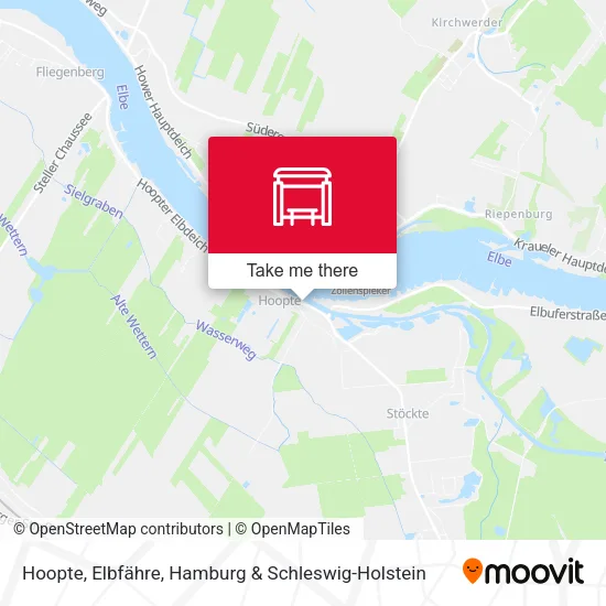 Карта Hoopte, Elbfähre