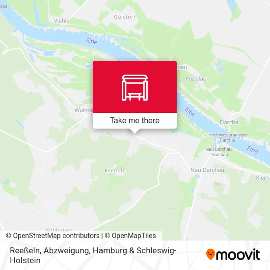 Reeßeln, Abzweigung map