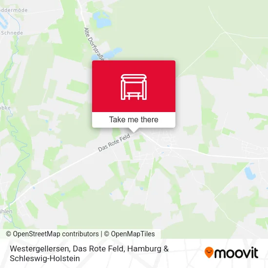 Карта Westergellersen, Das Rote Feld