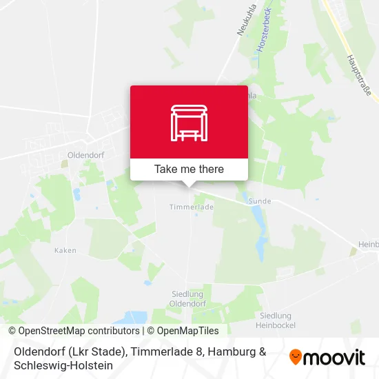 Карта Oldendorf (Lkr Stade), Timmerlade 8