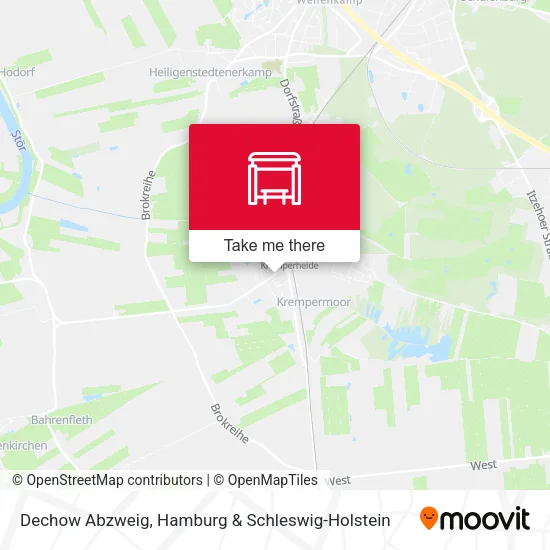 Карта Dechow Abzweig