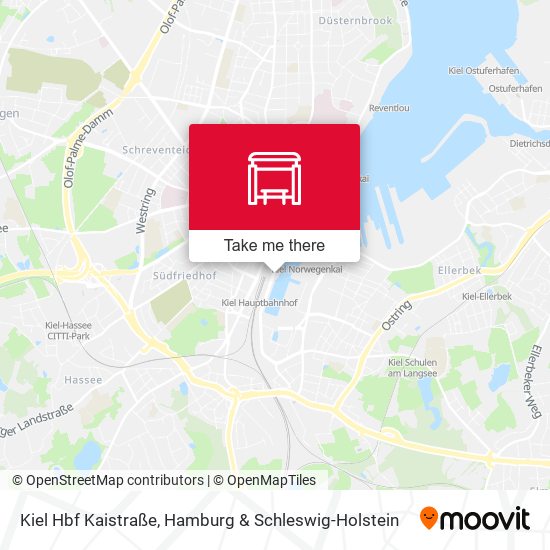 Kiel Hbf Kaistraße map