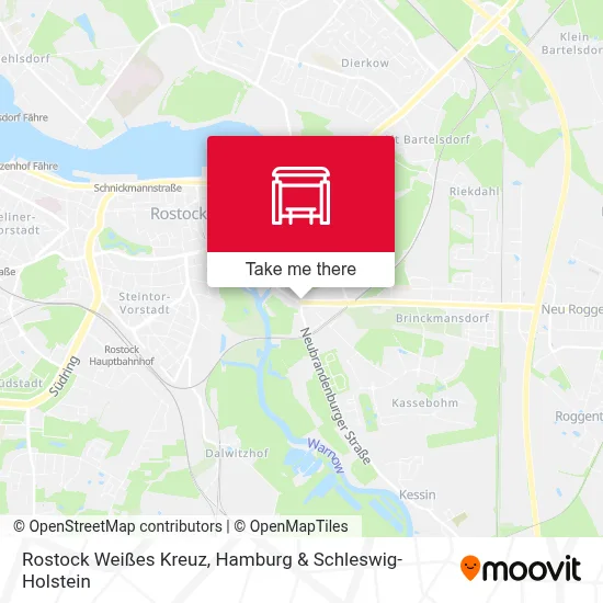Rostock Weißes Kreuz map