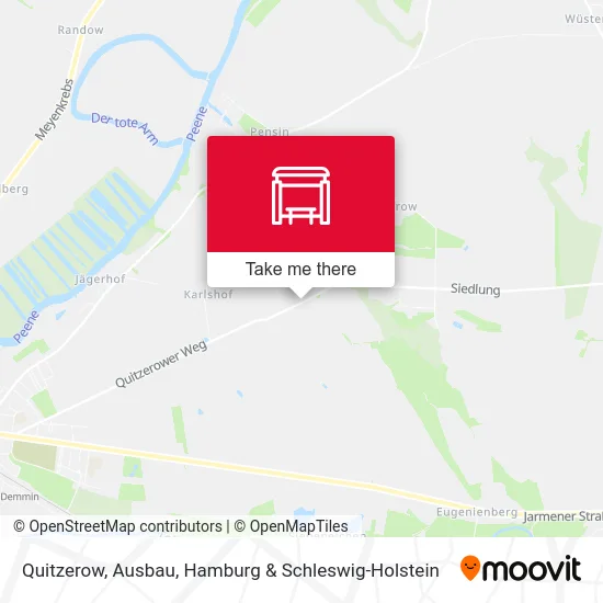 Карта Quitzerow, Ausbau