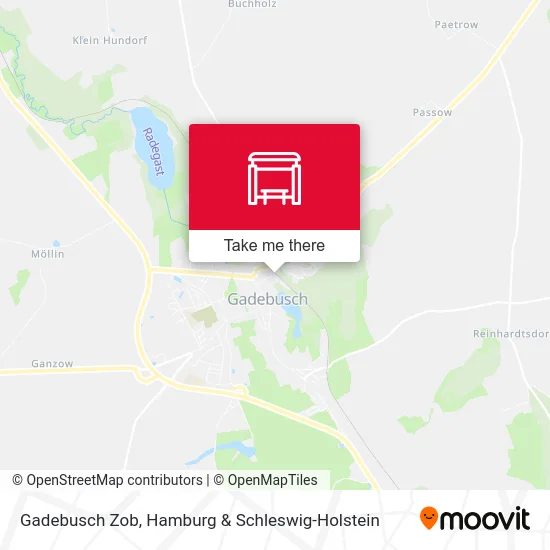 Карта Gadebusch Zob