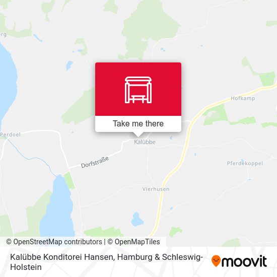 Kalübbe Konditorei Hansen map