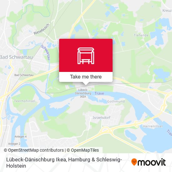 Карта Lübeck-Dänischburg Ikea