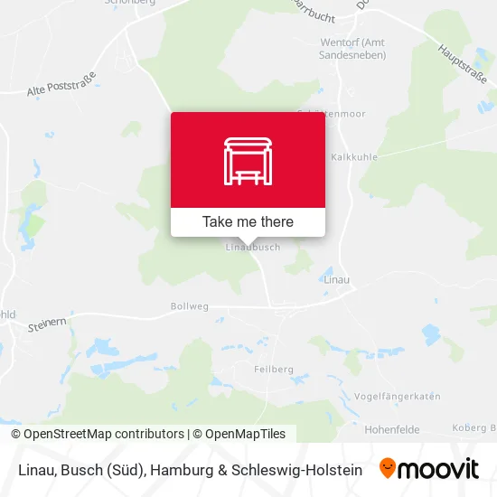 Карта Linau, Busch (Süd)