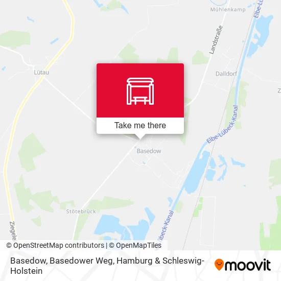 Карта Basedow, Basedower Weg