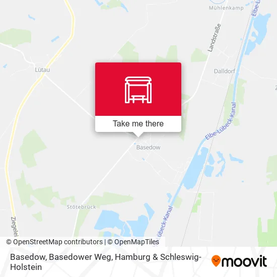 Карта Basedow, Basedower Weg