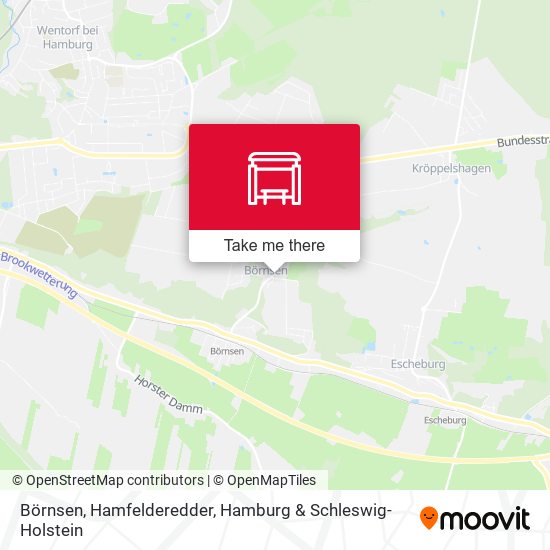 Börnsen, Hamfelderedder map