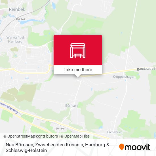 Neu Börnsen, Zwischen den Kreiseln map