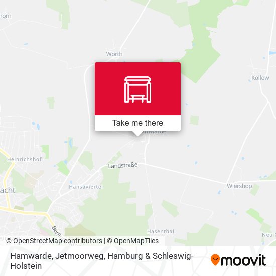 Hamwarde, Jetmoorweg map