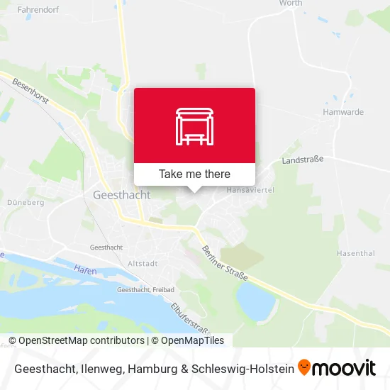 Карта Geesthacht, Ilenweg