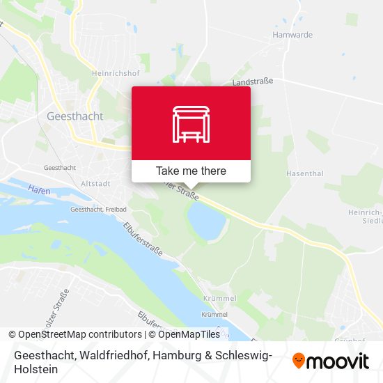 Geesthacht, Waldfriedhof map
