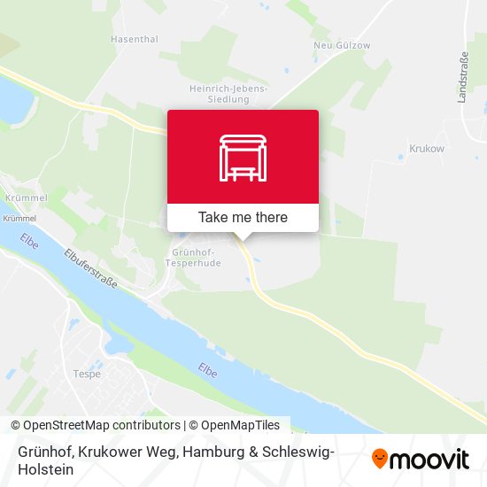 Grünhof, Krukower Weg map