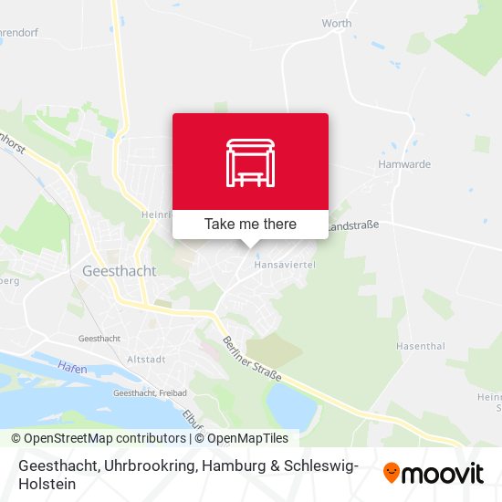 Geesthacht, Uhrbrookring map