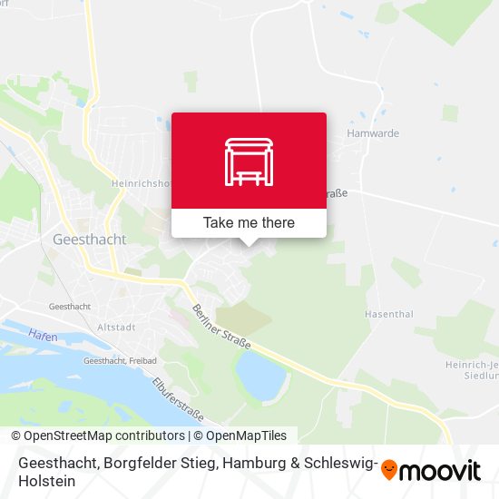 Geesthacht, Borgfelder Stieg map