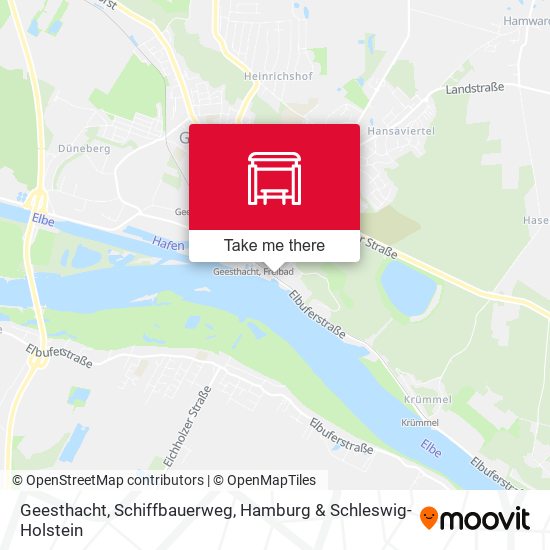 Geesthacht, Schiffbauerweg map