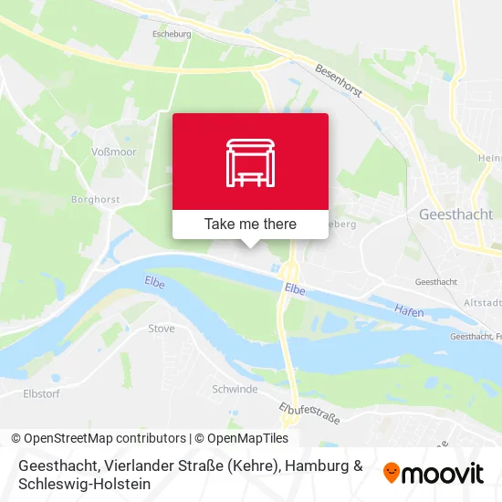 Карта Geesthacht, Vierlander Straße (Kehre)