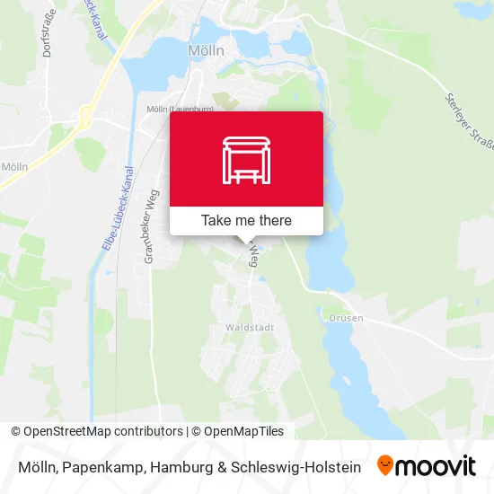 Карта Mölln, Papenkamp