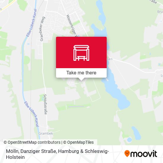 Mölln, Danziger Straße map