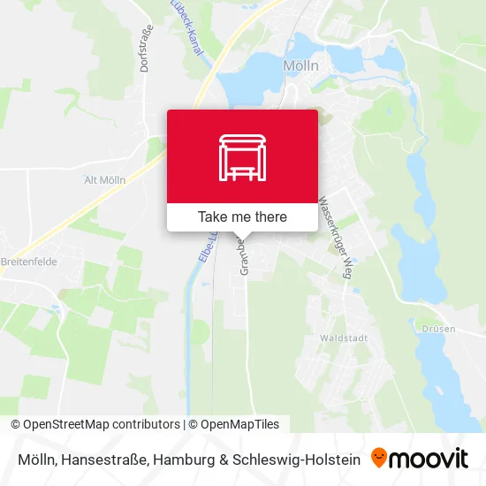 Карта Mölln, Hansestraße